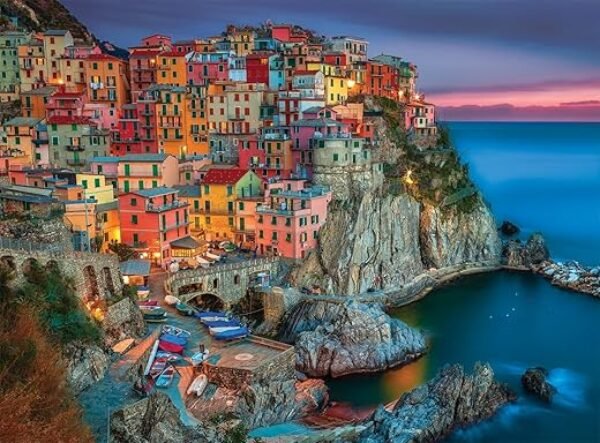 Buffalo Games - Cinque Terre - 1000 Piece Jigsaw Puzzle For Adults - Challenging Puzzle Perfect for Game Nights - Finished Size is 26.75 x 19.75