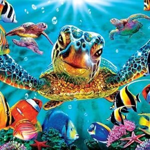 Buffalo Games - Vivid Collection - Tiny Bubbles - 300 Large Piece Jigsaw Puzzle , Blue
