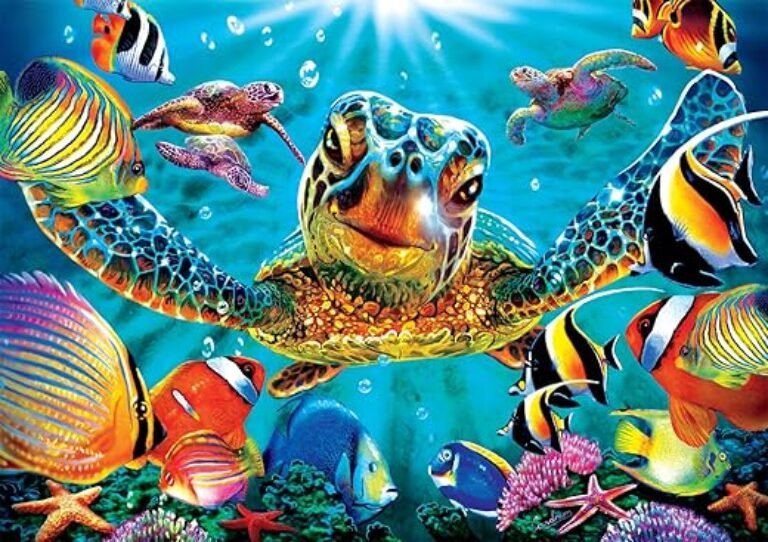 Buffalo Games - Vivid Collection - Tiny Bubbles - 300 Large Piece Jigsaw Puzzle , Blue