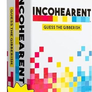 Incohearent, The Guess the Gibberish Party Game by Relatable, A Funny Card Game for Adults, Great for Bachelorette Party Games or Game Night Games, Includes 400 Cards, Instructions, and 1 Sand Timer