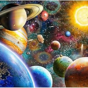 Jigsaw Puzzles 1000 Pieces for Adults, Families (Space Traveler, Solar System) Pieces Fit Together Perfectly