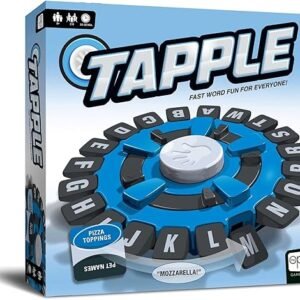 USAOPOLY TAPPLE® Word Game | Fast-Paced Family Board Game | Choose a Category & Race Against The Timer to be The Last Player | Learning Game Great for All Ages (1 Pack)