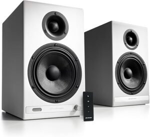 Audioengine HD6 Premium Bookshelf Speakers - Wireless 150W Bluetooth Speakers - Powerful Home Music System - Home Theater Systems, Studio Monitors