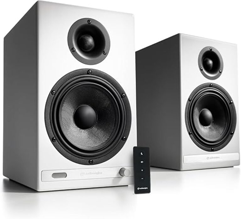 Audioengine HD6 Premium Bookshelf Speakers - Wireless 150W Bluetooth Speakers - Powerful Home Music System - Home Theater Systems, Studio Monitors