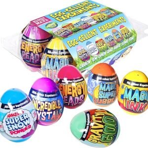 Be Amazing! Toys Egg-Cellent Experiment - 6 Pack Science Experiments for Children- Egg-Shaped Activity Kit for Boys and Girls - Easter Party Favor or Basket Stuffer - STEM for Kids 8+