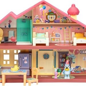 Bluey Celebration Home, Help Celebrate Birthday, with 11 Play Pieces of Removable Furniture and Accessories, Plus 1 Exclusive 2.5 Inch Figure