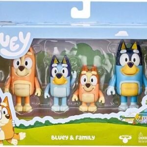 Bluey Figure 4 Pack - Family Pack, Multicolor (13009)
