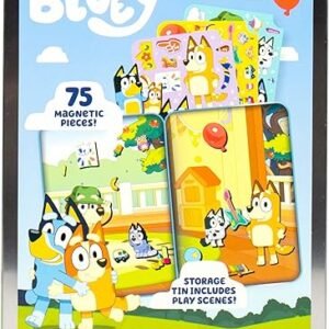Bluey Magnetic Playset, Magnet Activity Toys, Great Birthday Parties, at-Home Activities, or Screen-Free Fun, Perfect Travel or Road Trip, Hours of Fun for Kids Ages 3,4,5,6,Multicolor,Medium,214618