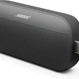 Bose SoundLink Flex Portable Bluetooth Speaker (2nd Gen), Portable Outdoor Speaker with Hi-Fi Audio, Up to 12 Hours Battery Life, Waterproof and Dustproof, Black