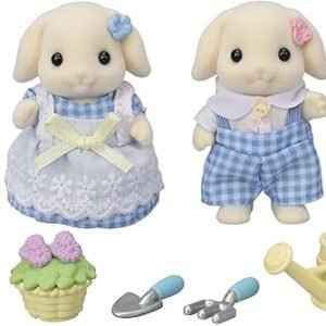 Calico Critters Blossom Gardening Set - Features Flora Rabbit Sister & Brother - Plant, Water, & Bloom with Your Adorable Critters!