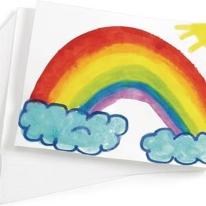 Colorations Art Paper, 9" x 12" Painting & Craft Paper, Finger Paints, Watercolor, Tempera, Drawing, Art Room & Homeschool Crafts 100 sheets