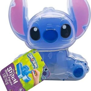 CRA-Z-Slimy Stitch Slime Toy- Glossy, Stretchy, Super Soft, Smooth Blue Stitch Slime with Stitch Shaped Confetti Mix-Ins for Boys and Girls, Lilo and Stitch Kids Toy Gift