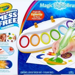 Crayola Color Wonder Magic Light Brush, Mess Free Painting Station for Kids, Gift for Kids, Toddler Toys & Activities, Ages 3, 4, 5
