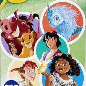 Crayola Disney Coloring Book (288pgs), Disney Sticker & Coloring Book for Kids, Disney Toys & Gifts, Gift for Girls & Boys, 3+