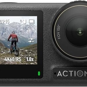 DJI Osmo Action 4 Standard Combo, 4K/120fps Waterproof Action Camera with a 1/1.3-Inch Sensor, Stunning Low-Light Imaging,10-bit & D-Log M Color Performance, Long-Lasting 160 Mins, Outdoor Camera