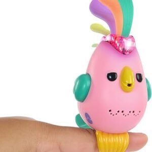 Fingerlings Sweet Tweets Interactive Bird – Record & Play Secret Messages, Includes 40+ Sounds & Reactions – Debbie (Pink)