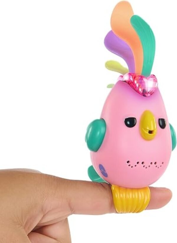 Fingerlings Sweet Tweets Interactive Bird – Record & Play Secret Messages, Includes 40+ Sounds & Reactions – Debbie (Pink)