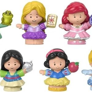 Fisher-Price Little People Toddler Toys Disney Princess Set with 6 Character Figures for Preschool Pretend Play Ages 18+ Months (Amazon Exclusive)