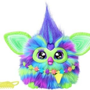 Furby Galaxy Edition, Glow in The Dark, 15 Fashion Accessories, Interactive Plush Toys for 6 Year Old Girls & Boys & Up, Voice Activated Animatronic (Amazon Exclusive)