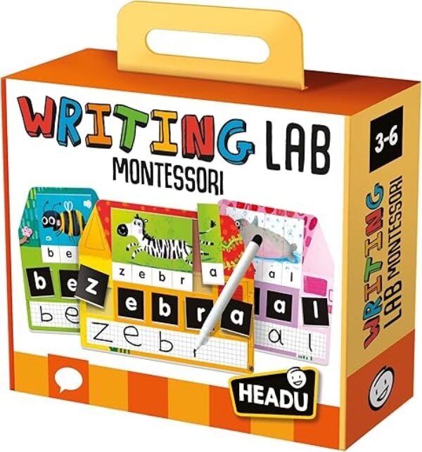 Headu Writing Lab Montessori, Educational Toys for Boys and Girls Ages 3-6 Years Old, Preschool Learning Toys, Teacher Homeschool Supplies, Birthday