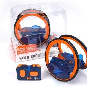 HEXBUG Ring Racer, Self-Stabilizing Rechargeable Remote Control Robot Toys for Kids, STEM Toys for Boys & Girls Aged 8 & Up, (Colors May Vary)