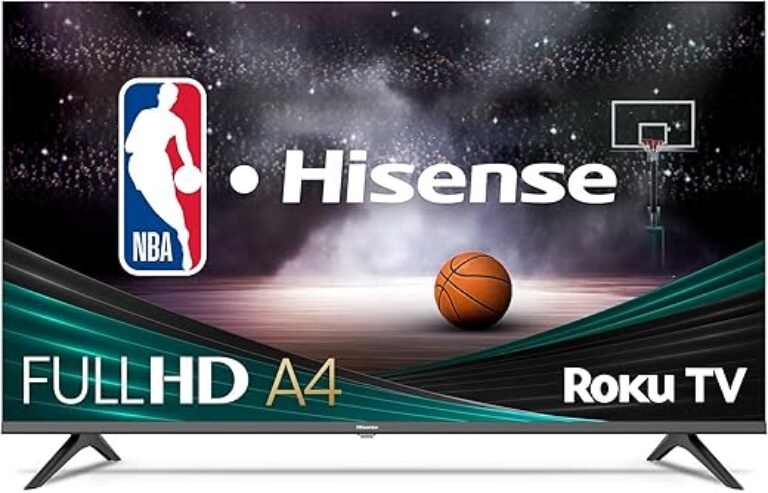Hisense 43-Inch Class A4 Series FHD 1080p Smart Roku TV with Alexa Compatibility (43A4NR, 2024 Model) - Dolby Audio, Slim Bezel Design, Google Assistant