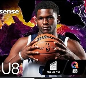 Hisense 55-Inch Class U8 Series Mini-LED ULED 4K UHD Google Smart TV (55U8N, 2024 Model) - QLED, Dolby Vision IQ, Dolby Atmos, Full Array Local Dimming Pro, 144Hz Game Mode Pro, Alexa Compatibility