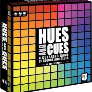 HUES and CUES - Vibrant Color Guessing Board Game for 3-10 Players Ages 8+, Connect Clues and Guess from 480 Color Squares