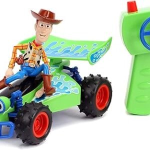 Jada Toys Jada Disney Pixar Toy Story 4 Turbo Buggy W/Woody Radio Control Vehicle, 2.4 Ghz, 1: 24