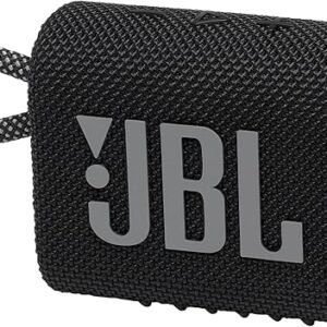 JBL Go 3 - Portable Mini Bluetooth Speaker, big audio and punchy bass, IP67 waterproof and dustproof, 5 hours of playtime, speaker for home, outdoor and travel (Black)