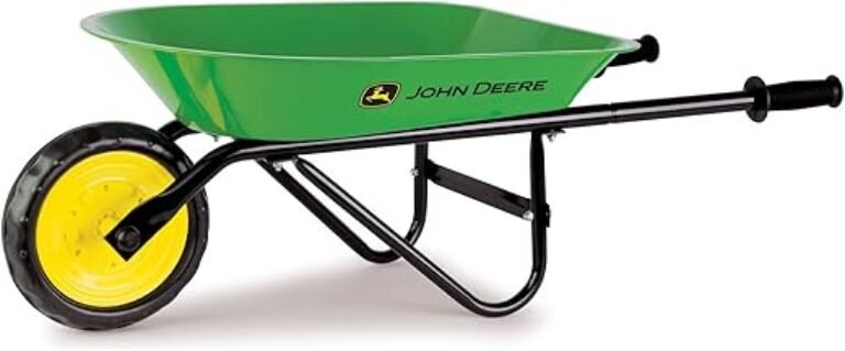 John Deere Kids Wheelbarrow - 34 Inch - Kids Gardening Tools - John Deere Toys - Ages 2 Years and Up