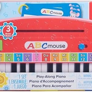 Just Play ABCmouse® Play-Along Piano, 3 Learning Modes, Learning and Education, Pretend Play, Kids Toys for Ages 3 Up