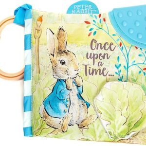 KIDS PREFERRED Peter Rabbit Soft Book with toy, Teether and Crinkle, 5 Inches