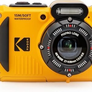 Kodak PIXPRO WPZ2 Rugged Waterproof 16MP Digital Camera with 4X Optical Zoom (Yellow)