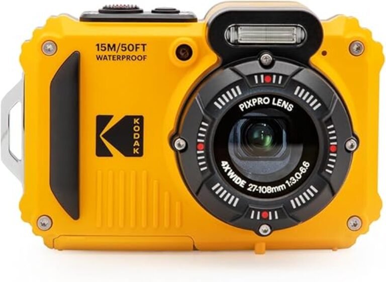 Kodak PIXPRO WPZ2 Rugged Waterproof 16MP Digital Camera with 4X Optical Zoom (Yellow)