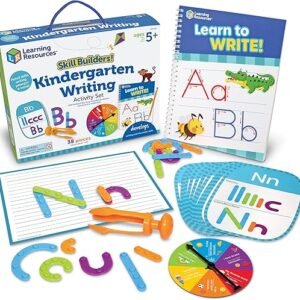 Learning Resources Skill Builders! Kindergarten Writing - 38 Piece Activity Set , Ages 5+ Kindergarten Learning Essential Materials, Alphabet Learning Activities, Kindergarten Homeschool Supplies