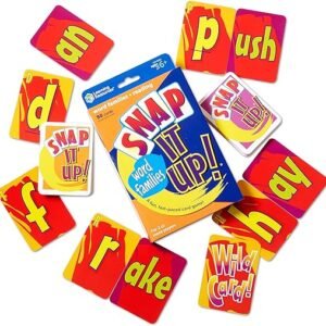 Learning Resources Snap It Up! Phonics & Reading Card Game, Homeschool,Reading Game, 90 Cards Included, Ages 6+