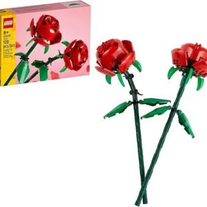 LEGO Roses - Building Toy for Kids, Girls & Boys, Ages 8+ - Artificial, Fake Roses for Home Decor & Display - Gift for Her & Him - 40460