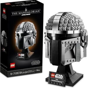 LEGO Star Wars The Mandalorian Helmet 75328 Buildable Model Kit, Display Collectible Decoration Set for Adults, Men, Women, Mom, Dad, Collectible Gift Idea
