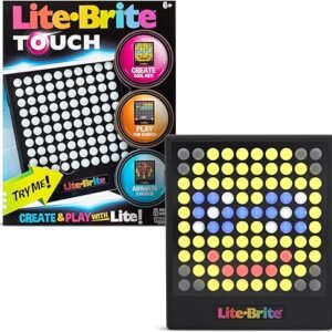 Lite-Brite Touch - Create, Play and Animate - Light Up Portable Stem Sensory Learning Toy, Creative Art Stem Toy for Girls, Boys, Unisex, Toddler, Holiday, Birthday, Gift, Ages 6+