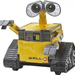 Mattel Disney and Pixar WALL-E RC Robot Toy with 20+ Lights & Sounds, Hello WALL-E Action Figure & Remote Control (Amazon Exclusive)