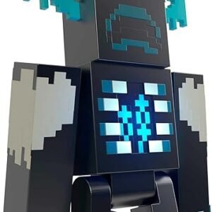 Mattel Minecraft Warden Action Figure with Lights, Sounds & Attack Mode, Collectible Toy Inspired by Video Game, 3.25-inch Scale