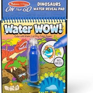Melissa & Doug On The Go Water Wow! Reusable Water-Reveal Activity Pad – Dinosaurs
