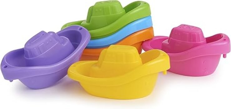 Munchkin® Little Boat Train Bath Toy, Fun for Babies and Toddlers, 6 Piece Set