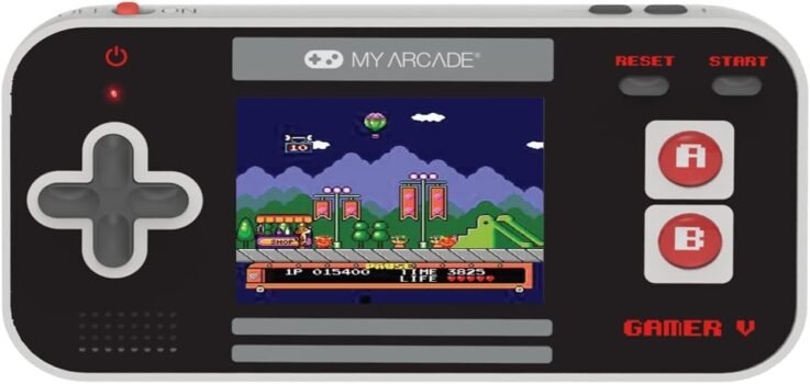 My Arcade Gamer V Classic-Red: Portable Gaming System with 220 Games, 2.5" Color Display, Pocket Size (DGUN-3911),Black