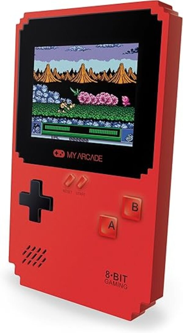 My Arcade Pixel Classic - Handheld Gaming System - 300 Retro Style Games Plus 8 Data East Classics - Lightweight Compact Size - Battery or Micro USB Powered - Full Color Display - Headphone Jack