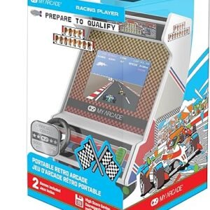 My Arcade Pole Position Racing Player: Retro Mini Arcade Game Console with 2 Games, Real Racing Controls Full Color Screen