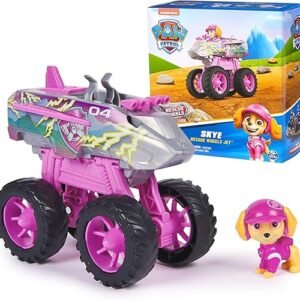 Paw Patrol: Rescue Wheels Skye’s Jet, Toy Truck with Transformation into Jet-Mode and Collectible Action Figure, Kids Toys for Boys & Girls Ages 3+