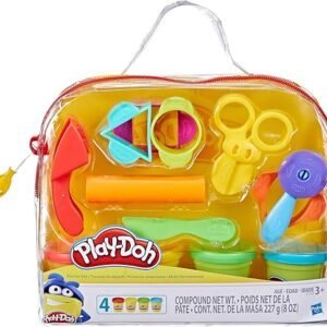 Play-Doh Starter Set 9-Piece Kit with Storage Tote & 4 Modeling Compound Cans, Arts and Crafts Toys for Kids 3 Years & Up, Preschool Toys