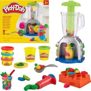 Play-Doh Swirlin' Smoothies Toy Blender Playset, Play Kitchen Appliance Set, Kids Arts & Crafts, Preschool Play Food Toys, for Girls & Boys, Ages 3+